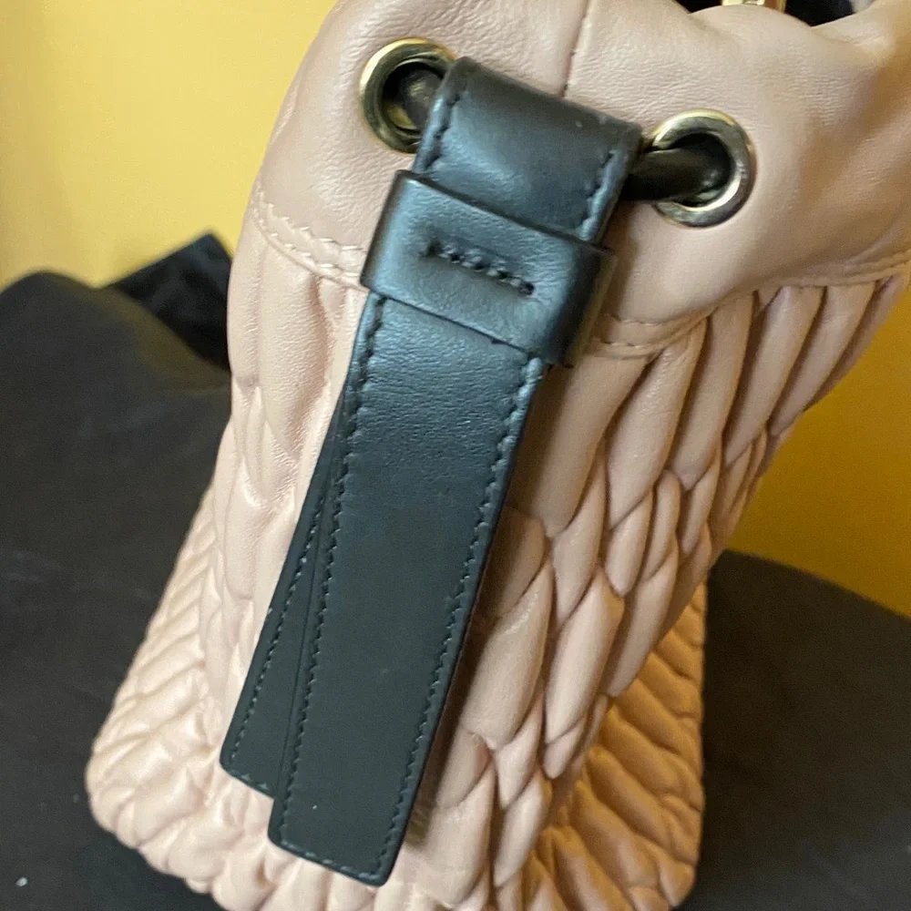 Furla Quilted Pink and Black Shoulder Bag🎄 - Picture 7 of 12